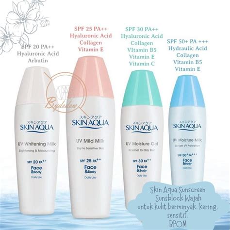 Sunscreen Skin Aqua Spf 50 Untuk Kulit Berminyak Dan Berjerawat