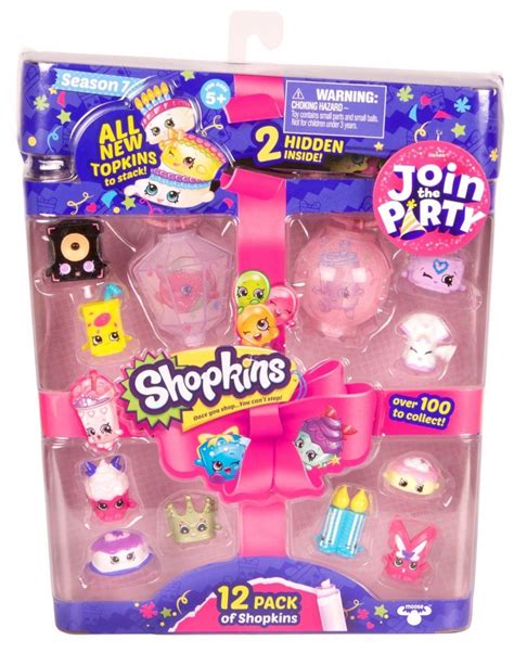 Shopkins Join The Party 12pk Girls Kids Toys Children Fun Glitter