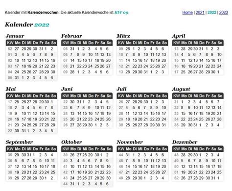 Wann ist die aktuelle kalenderwoche? Kalenderwochen Wochenkalender 2021 Zum Ausdrucken ...