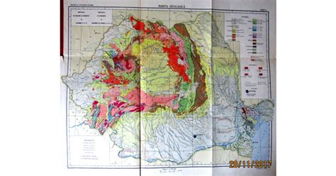 Publications, harta geologica a romaniei, foaia radauti, scara 1: ROMANIA HARTA GEOLOGICA. | arhiva Okazii.ro