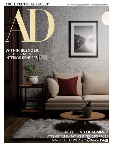 Fake Architectural Digest Magazine Cover Rblender