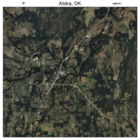 Aerial Photography Map Of Atoka Ok Oklahoma