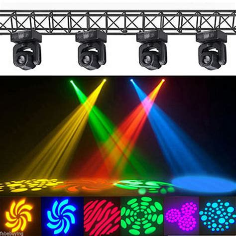 1 8pcs 60w Rgbw Led Stage Lighting Gobo Moving Head Disco Party Spot