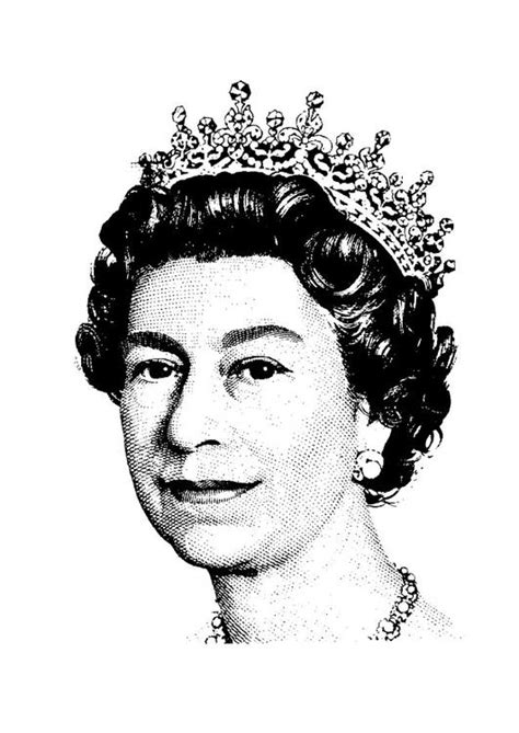 Desenho Para Colorir Rainha Elizabeth II Imagens Grátis Para Imprimir img
