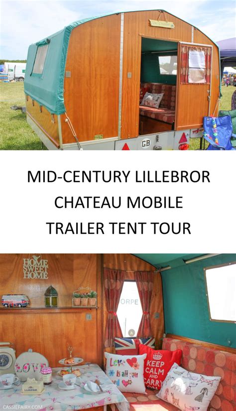 Mid Century Lillebror Chateau Mobile Trailer Tent With Vintage Interior