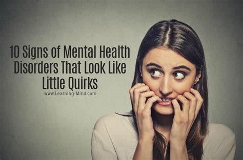 10 Signs Of Mental Health Disorders That Look Like Little Quirks