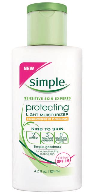 Simple Skincares Protecting Light Moisturizer With Spf 15