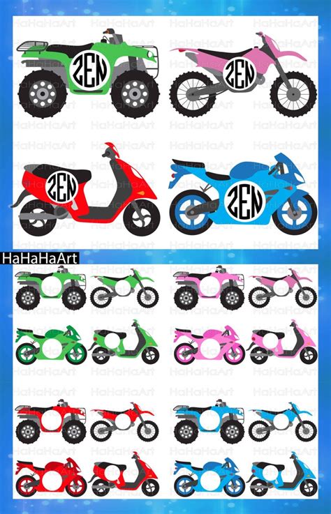 Motorcycles And Atv Cutting Files Svg Png  Eps Digital Etsy
