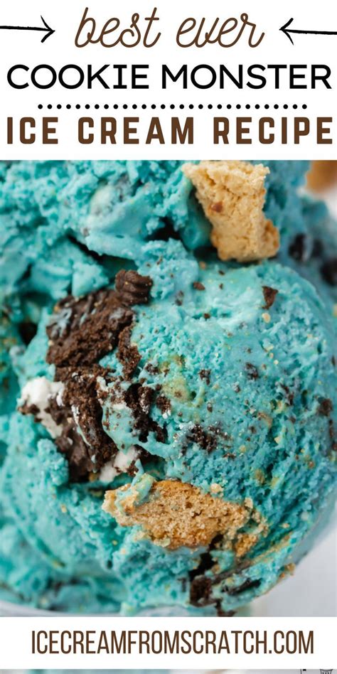 Scoops Of Cookie Monster Ice Cream Up Close Which Is Blue Ice Cream