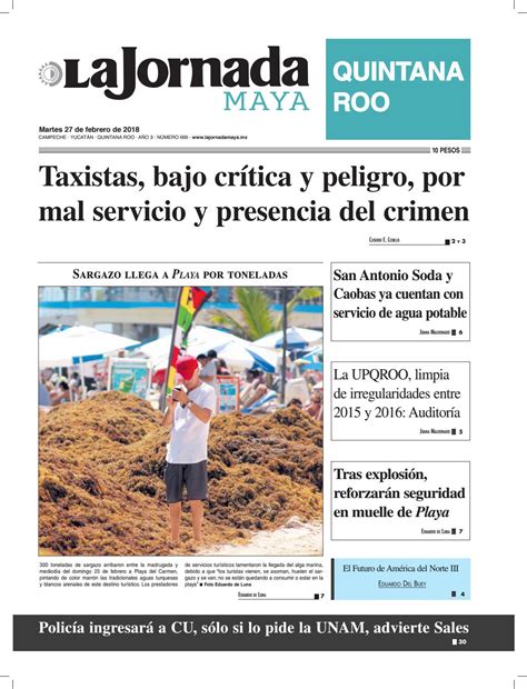 La Jornada Maya Martes 27 De Febrero De 2018 By La Jornada Maya Issuu
