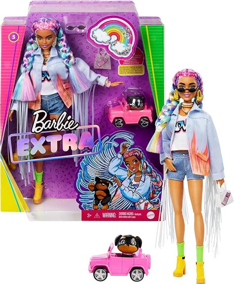 Barbie Fashionista Extra Tranças De Arco íris Multicolorido Amazon