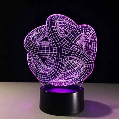 Buy Abstraction 3d Night Light Rgb Changeable Mood
