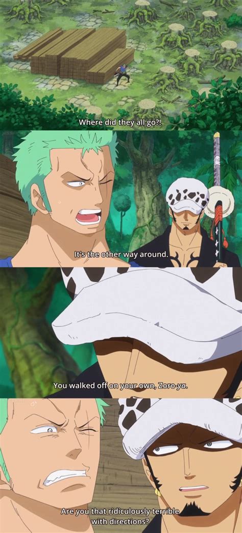 One Piece Zoro And Law This Was Way Too Funny Anime Funny One