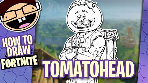 How To Draw Tomatohead Fortnite Battle Royale Narrated Easy Step