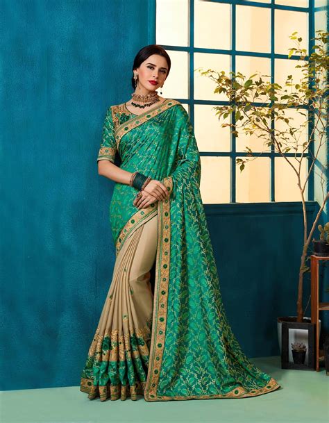 Party Wear Indian Wedding Designer Saree 9307 Saree Designs Party Wear Sarees Blue Silk Saree