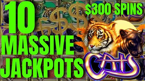 💵 10 Jackpots 300 Spins Largest Profit On Cats Slot Machine Ever On