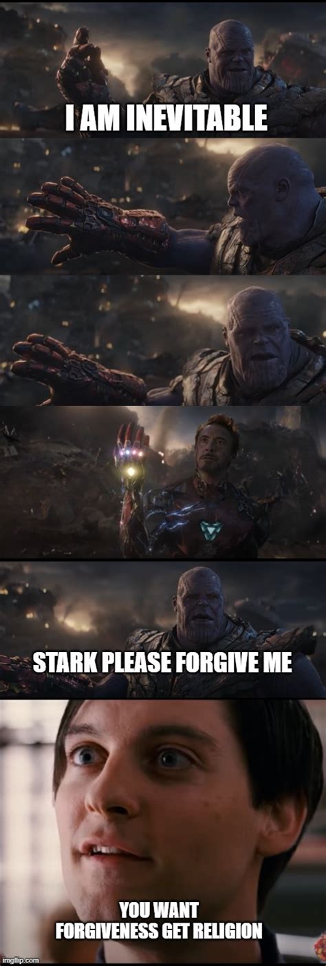 Thanos Tobey And Stark Meme 2 Imgflip
