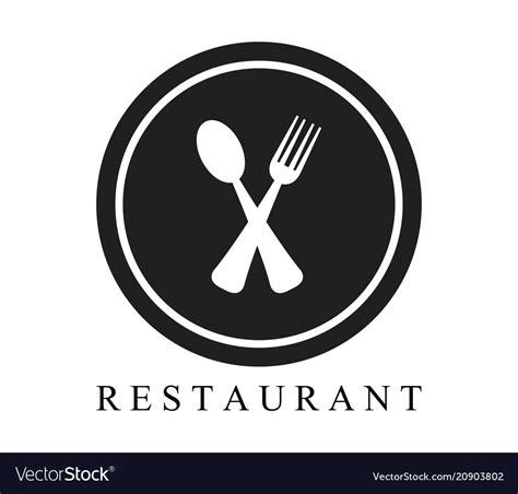 Restaurant Logo Royalty Free Vector Image Vectorstock