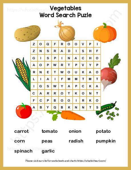Word Search Fruits And Vegetables Free Printable Templates