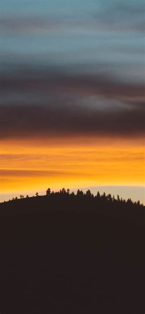 Apple Iphone Wallpaper Na63 Sky Sunset Mountain Red