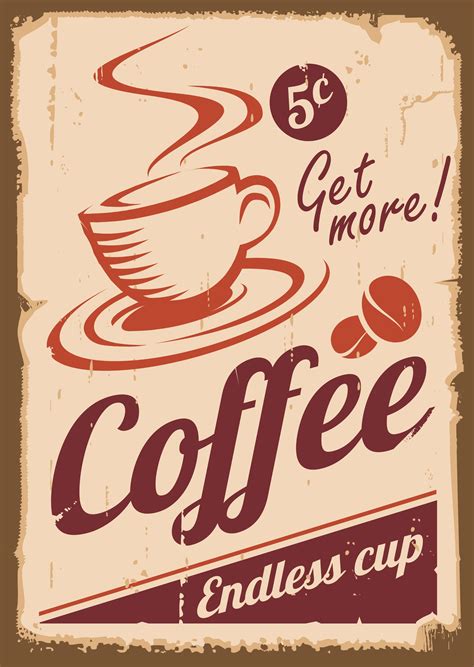 Vintage Coffee Signs Vintage Tin Signs Plate Wall Decor