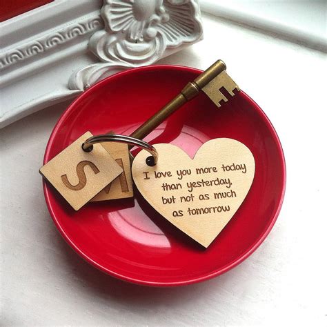 Personalised Love Heart Keyring By Signs For Life