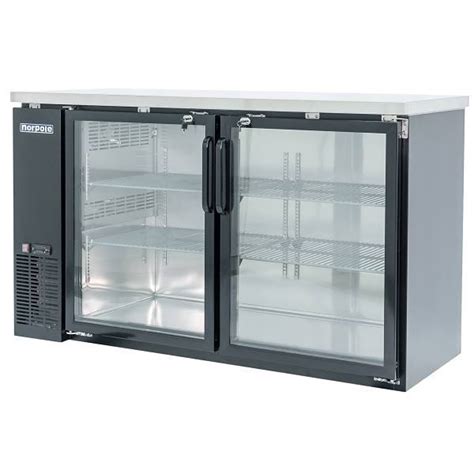 Norpole 2 Glass Door Under Bar Refrigerator 60 Hd Supply