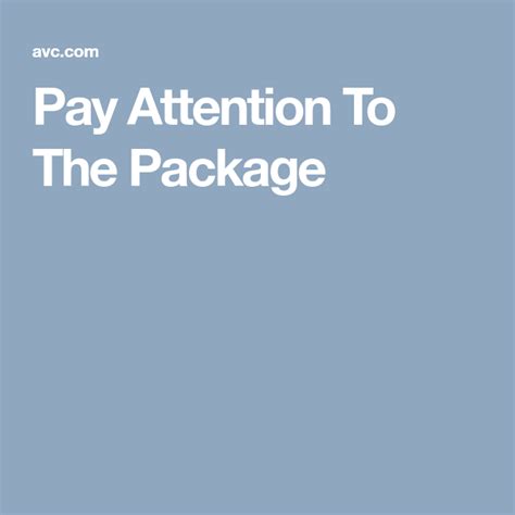 Use the full zip code. Pay Attention To The Package | Pay attention, Paying, Attention