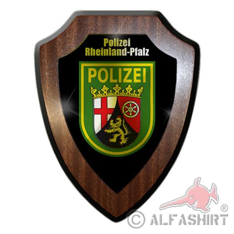 Wappenschild Wandschild Polizei Rheinland Pfalz Rlp Landespolizei