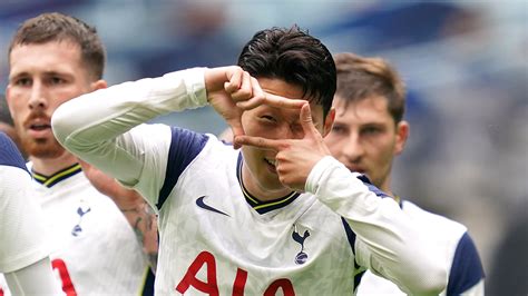 October's @premierleague player of the. Son Heung-min celebrates five years at Spurs with a goal ...