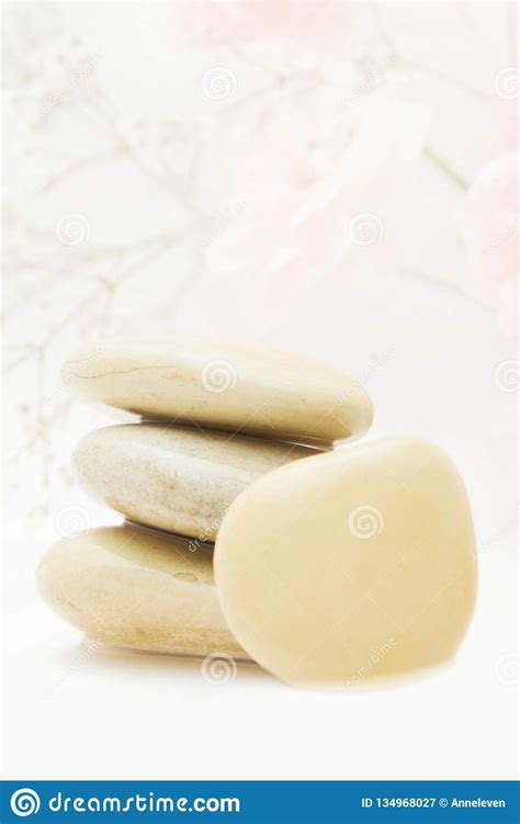 Pile Of Hot Massage Stones Beauty Spa And Body Care Styled Concept Stock Image Image Of