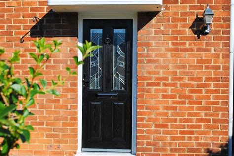Composite front doors and back doors give you the freedom to choose. Contemporary Black Altmore composite Door with Zinc Art ...