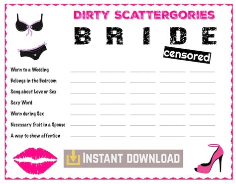 Bachelorette Party Games Who Wants To Play Dirty Etsy