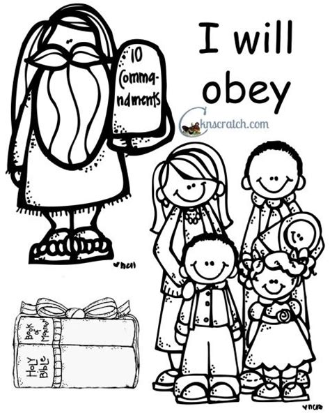 Obey Gods Word Coloring Page Coloring Pages