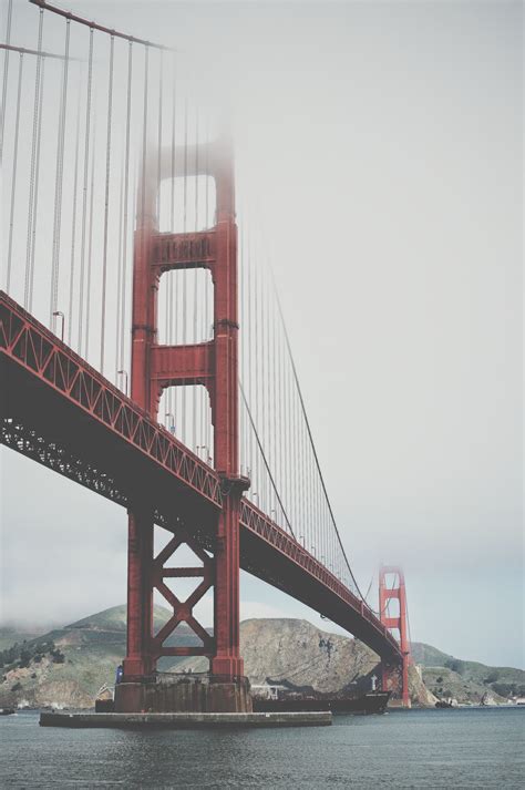 Golden Gate Bridge Under Blue Sky At Daytime Photo Free Bridge Image