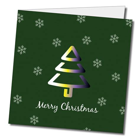 Merry Christmas Non Binary Greeting Card