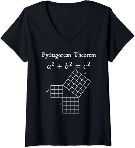 Womens Nerdy Pythagorean Theorem Triangles Math Teacher