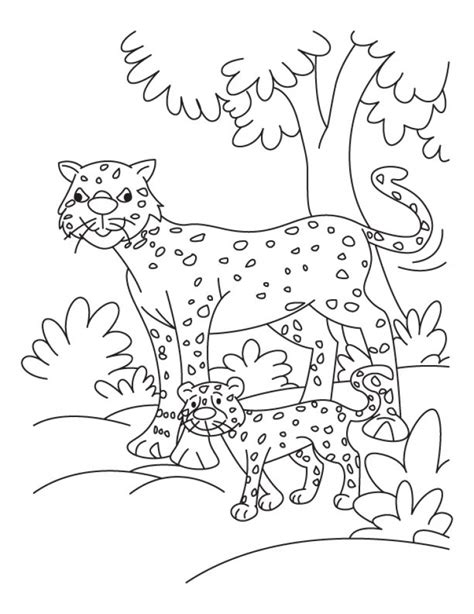 Get This Cute Baby Cheetah Coloring Pages 3ab4m