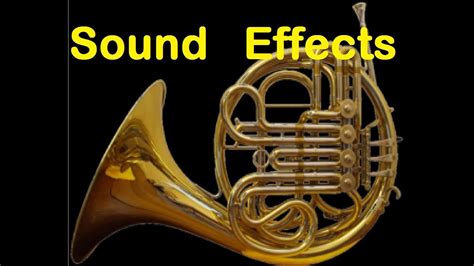 Horn Sound Effects All Sounds - YouTube