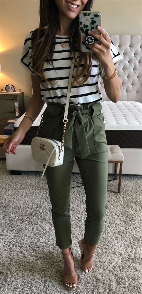 30 Magical Summer Outfits To Inspire You Fashion Army Green Pants