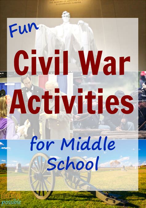 Civil War Hands On Activities For Kids Civil War Activities Civil