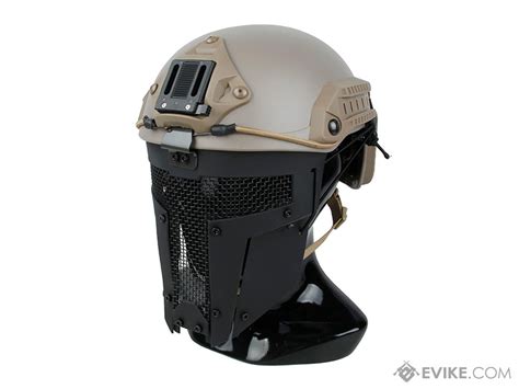 Tmc Spt Mesh Face Mask For Bump Helmets Color Black Tactical Gear
