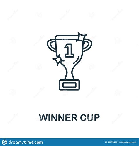 Winner Cup Icon From Success Collection Simple Line Element Winner Cup