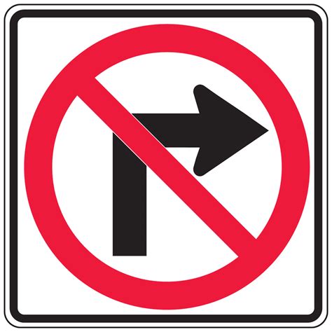 Reflective Federal Mutcd R3 2 No Left Turn Symbol Sign Cs267027