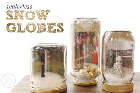Waterless Snow Globes With Photos The Gold Jellybean