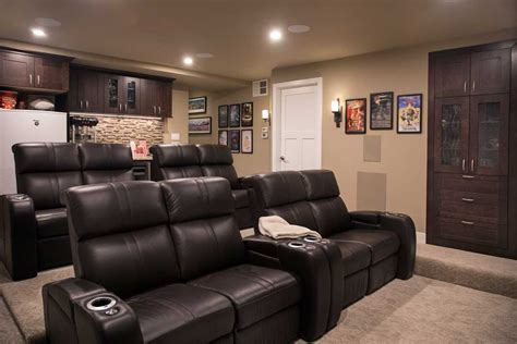 Home remodeling projects take time (and money), and there are several steps to be aware of. Luxury Home Theater Basement Remodel in McFarland, WI