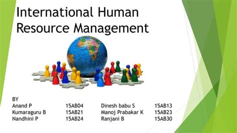 International Human Resource Management Ppt