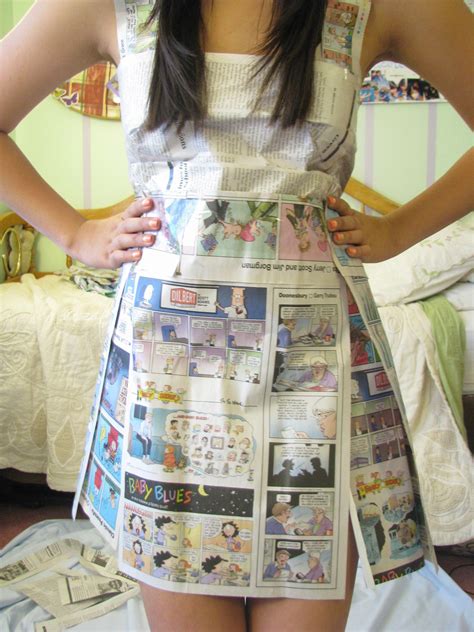 Newspaper Dress How To Recycle A Paper Dress Dressmaking On Cut Out Keep