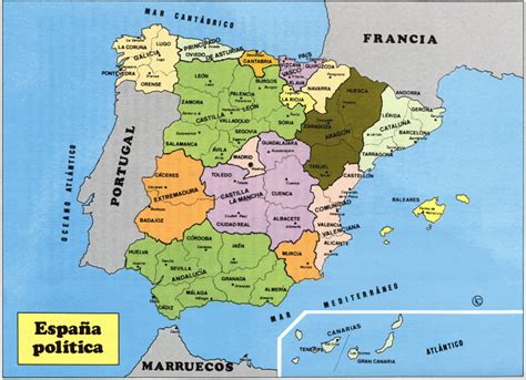 Você está procurando o mapa espanha da parede ou o mapa da parede? Mapa de España Politico con comunidades y provincias ...