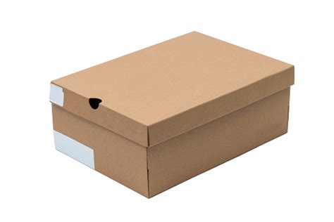 Brown Cardboard Shoes Box With Lid For Shoe Or Sneaker Product